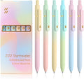 UIXJODO 6 Pcs Gel Pens 0.5mm Quick Dry Black Ink Pens Fine Point Smooth Writing by UIXJODO