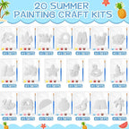 JellyArch 20 Set Summer Beach DIY Painting Ceramic Kit Paint Your Own Beach - Image 2