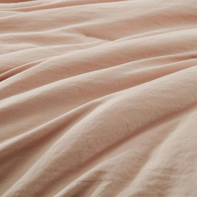 WRENSONGE Full Size Comforter Set- 7 Pieces Clay Pink Bed in a Bag Full Size - Image 7