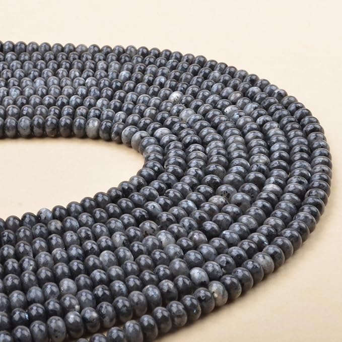 ICAI Beads 5x8mm Natural Rondelle Spacer Loose Beads - Image 4