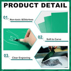 Yeaqee 8 Pcs 8 x 10 Inch Linoleum Blocks - Image 3
