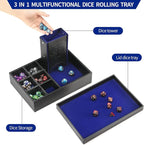 Grajar 3 in 1 Dice Tray with Lid, Portable Dice Box Storage - Image 3