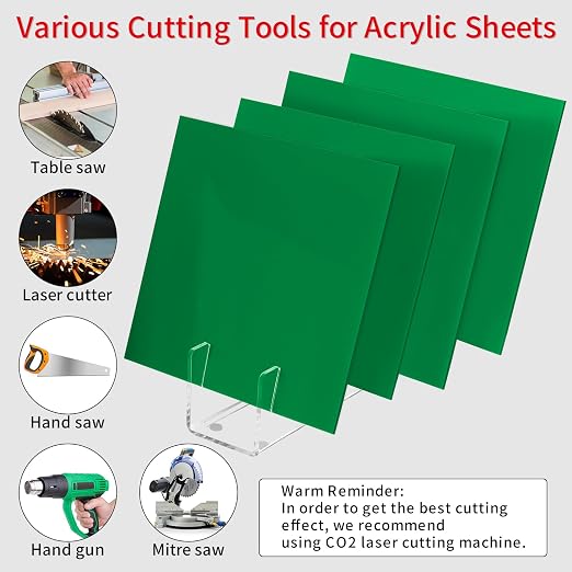 1/8 Thick 8 x 8 inch Acrylic Sheets - Image 3