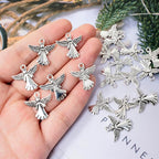 Honbay 60PCS Antique Silver Angel Pendants Guardian Charms Alloy Religious - Image 6