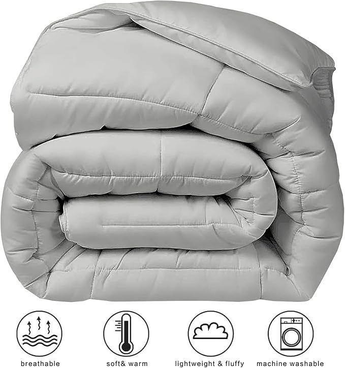 COHOME Premium Twin/Twin XL Size Comforter, All-Season Quilted Down Alternative - Image 2