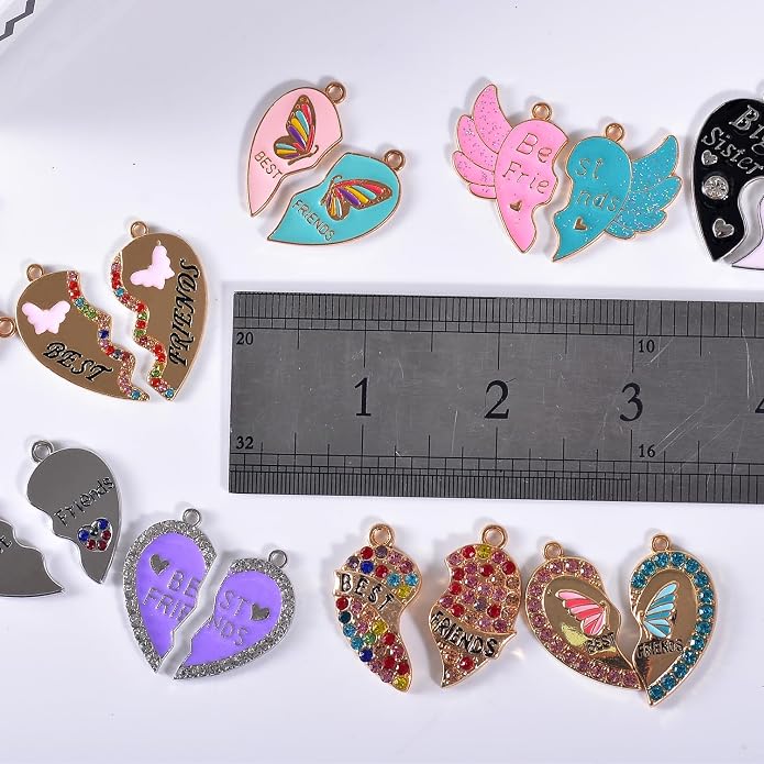 Bulk Gold Enamel Charms for Jewelry Making, Colorful Metal Charms Pendant for - Image 6
