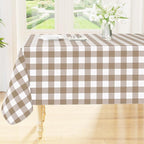 Smiry Square Table Cloth, Waterproof Vinyl Tablecloth by Smiry