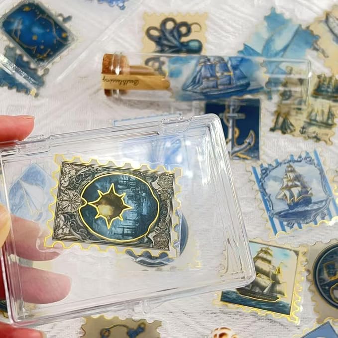 50Pcs Gold Stamps Stickers for Scrapbooking - Image 6