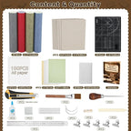 JUPEAN Book Binding Kits Book Binding Materials Bookbinding Kit | 6 Cardboard - Image 9