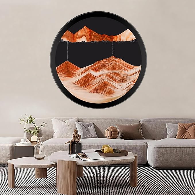 TNSLGHS Moving Sand Art, Wall Mounted Sand Art Liquid Motion, 360°Rotate Moving by Unknown