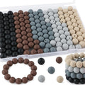 150Pcs Silicone Beads 15mm Mix Color, Bulk Silicone Beads 15mm by Kovict