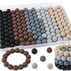 150Pcs Silicone Beads 15mm Mix Color, Bulk Silicone Beads 15mm by Kovict