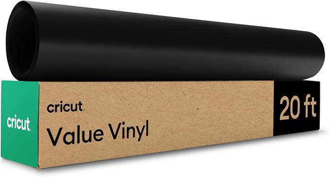 Cricut Value Permanent Vinyl, Matte Black | by Unknown