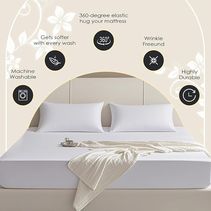 FreshCulture Full Fitted Sheet Only – Premium Hotel-Quality Fitted Sheet - Image 4