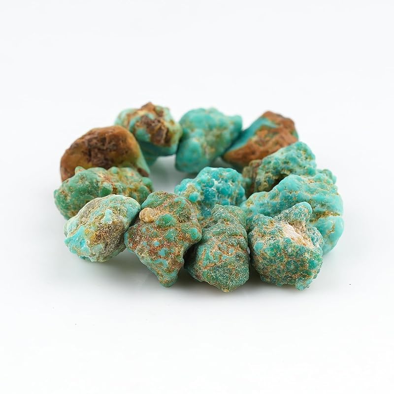 ColouredRocks 30 carats. Tibetan Turquoise Crystals, Raw Stones, Rough Gemstones - Image 3