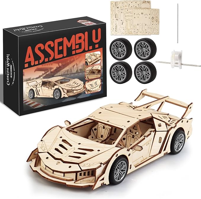 3D Wooden Puzzles for Adult, Brain Teaser DIY Hobbies Gifts for Men Teens - Image 8