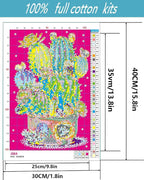 Succulent Stamped Cross Stitch Kits - Image 5
