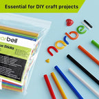 Mini Hot Glue Sticks in Vibrant Colors, 0.27" Diameter and 4" Long Hot Melt - Image 7
