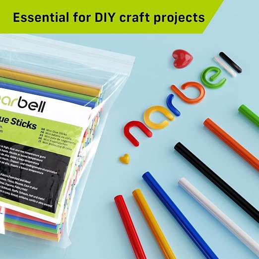 Mini Hot Glue Sticks in Vibrant Colors, 0.27" Diameter and 4" Long Hot Melt - Image 7
