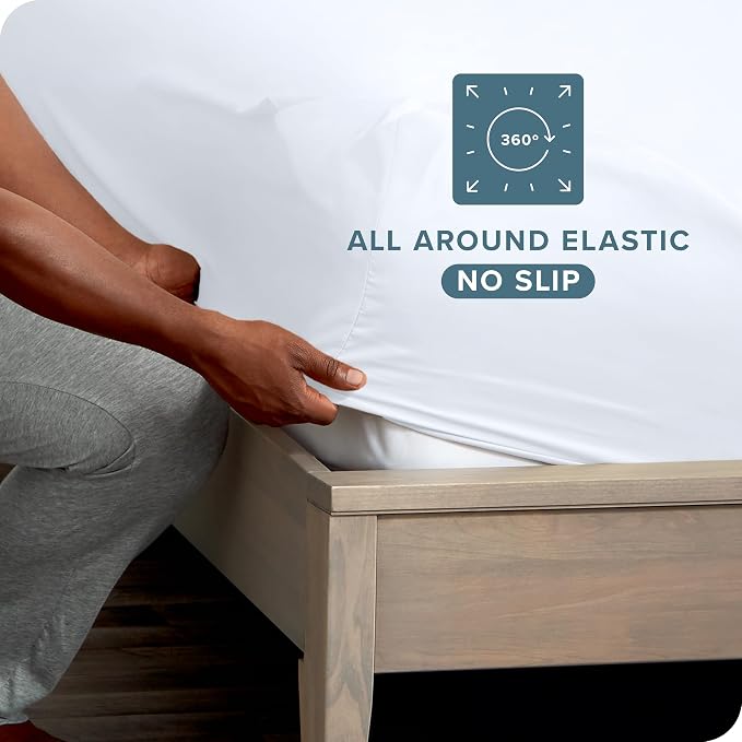 Bare Home 5-Pack Fitted Bottom Ultra-Soft Sheets Queen - Image 3
