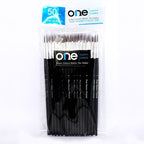 50 Pcs Fine Detail Synthetic Paint Brush Set, Pointed Round Size #1 Large | - Image 5