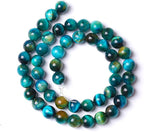 10mm 38pcs Natural Blue Tiger Eye Stone Beads Round Loose Beads - Image 3