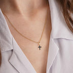 40pcs Enamel Cross Crucifix Charms Alloy Jesus Blessing Cross Dangle Pendants - Image 6