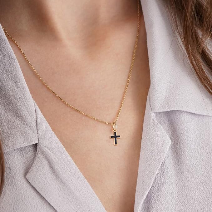 40pcs Enamel Cross Crucifix Charms Alloy Jesus Blessing Cross Dangle Pendants - Image 6