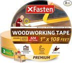 XFasten Double Sided Woodworking Tape 1 Inch x 108 Feet, Residue-Free, by XFasten