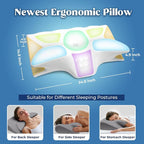 Cervical Pillow for Neck Pain Relief, Cooling Contour Memory Foam Pillows - Image 5