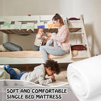 Amylove 1 Pack Polyurethane Foam 1/2" x 24" x 72" High Density Cushion - Image 6