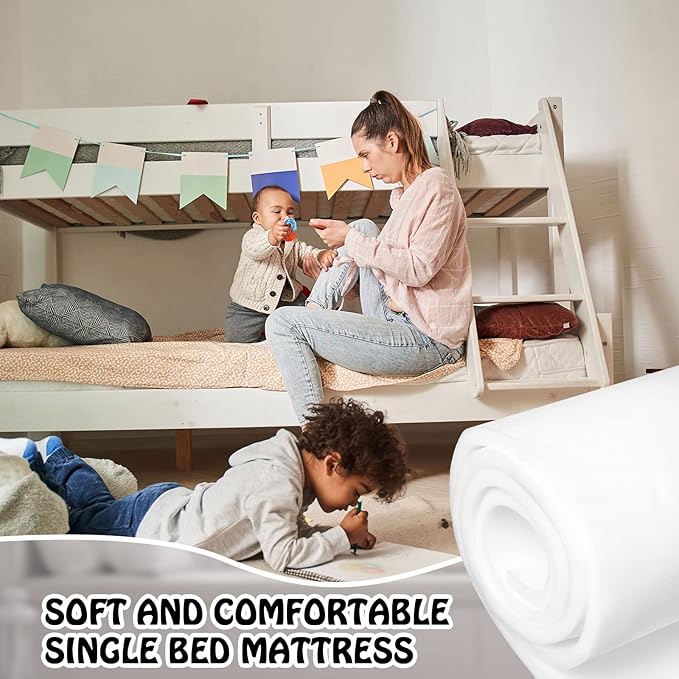 Amylove 1 Pack Polyurethane Foam 1/2" x 24" x 72" High Density Cushion - Image 6