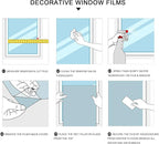 DKTIE Retro Leaves Pattern Two-Way Window Film Privacy Day and Night Window - Image 9