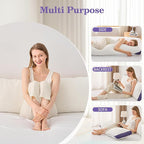 HOMELAB Adjustable Shredded Memory Foam Body Pillow, Cooling Long Pillow - Image 4