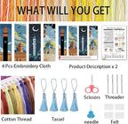 VIGEGU 4 Pcs Religion Cross Stitch Bookmark Kit - Image 4