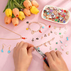 Flasoo 404Pcs Gold Charms for Jewelry Making, Keychains and Crafts - Image 6