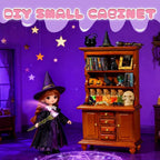 Rileryan 53 Pcs 1:12 Scale Magic Witchy Mini House Kit Halloween Miniatures - Image 3
