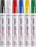 Overseas Paint Pens Paint Markers, 6 Colors Oil Based Permanent Markers | by Overseas