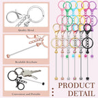 Tondiamo 24 Pcs Beadable Keychain Bars Bulk Beads - Image 4
