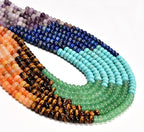 4x6mm Natural Rondelle Beads – Loose Gemstone Spacers by CAI+YI+MING