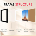 FIXSMITH 11x14 Picture Frame, Display Pictures 8x10 - Image 3