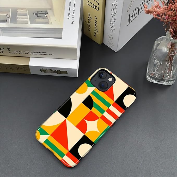 ZHEGAILIAN Case for iPhone 14 Plus, Geometric Colors Durable Shockproof - Image 4