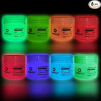 Artecho Glow in the Dark Acrylic Paint Set, 8 Colors x 20ml | Non-Toxic by Artecho
