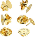 JANYUN 120 Pairs Butterfly Clutch Tie Tacks Safety Keepers Pin Back | Gold by JANYUN