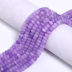 Songxi 5x8mm Natural Purple Stone Rondelle Beads, Gemstone - Image 7