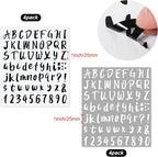 Outus 576 Pcs 8 Sheets Letters Stickers Vinyl Alphabet Number Decals Back to - Image 3