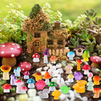DIYDEC 80pcs Mini Resin Mushroom 80 Style Miniature Mushrooms Figures to Hide - Image 5