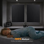 Blackout Window Privacy Film 17.5" x 78.7" | Static Cling, Non-Adhesive Privacy - Image 2