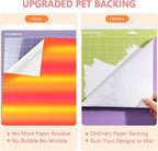 Tintnut Sunset Gradient Permanent Vinyl 8 Sheets 12x10in Adhesive Vinyl | Ombre - Image 3