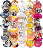 Aipridy European Large Hole Beads, Colorful Glass Charm Beads Set - Image 6